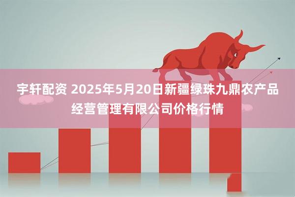 宇轩配资 2025年5月20日新疆绿珠九鼎农产品经营管理有限公司价格行情